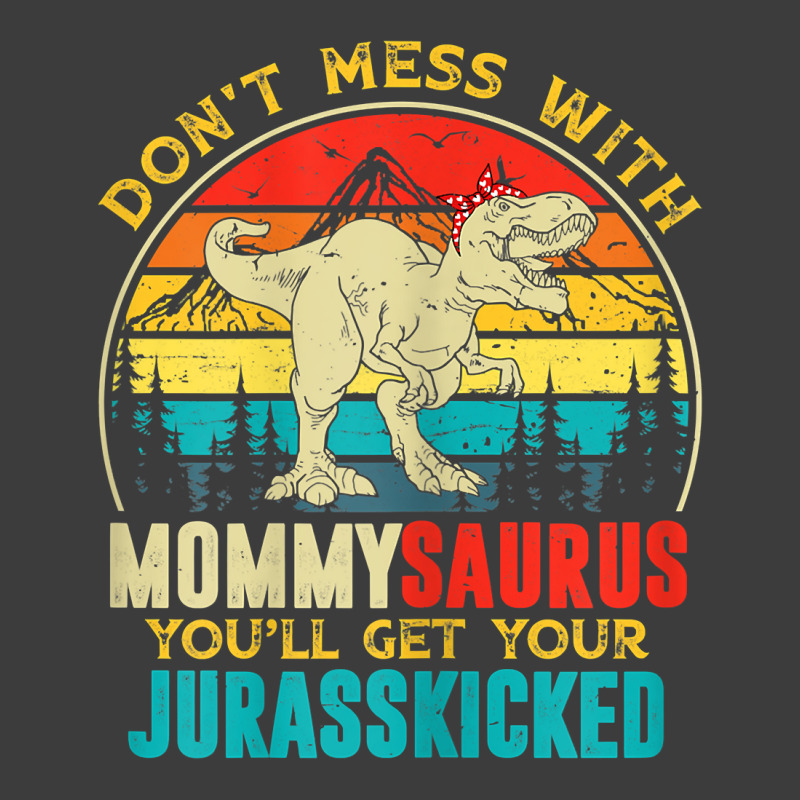 Womens Fun Women Retro Mommysaurus Dinosaur T Rex Mothers Day T Shirt Men's Polo Shirt | Artistshot