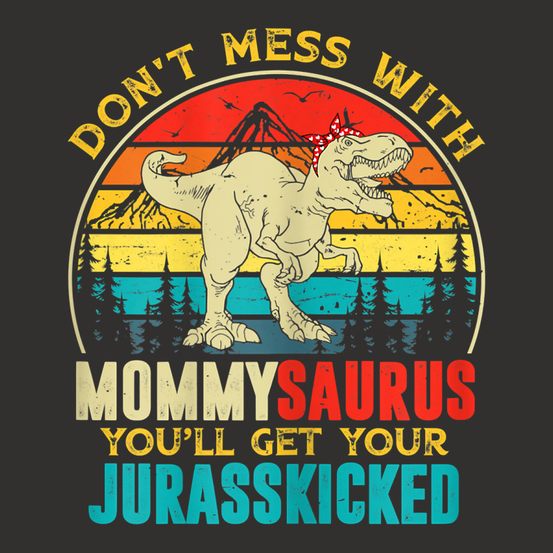 Womens Fun Women Retro Mommysaurus Dinosaur T Rex Mothers Day T Shirt Champion Hoodie | Artistshot