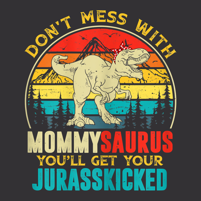 Womens Fun Women Retro Mommysaurus Dinosaur T Rex Mothers Day T Shirt Vintage Hoodie And Short Set | Artistshot