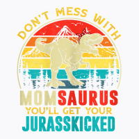 Womens Fun Women Retro Momsaurus Dinosaur T Rex Mothers Day T Shirt T-shirt | Artistshot