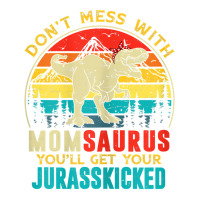 Womens Fun Women Retro Momsaurus Dinosaur T Rex Mothers Day T Shirt Men's T-shirt Pajama Set | Artistshot