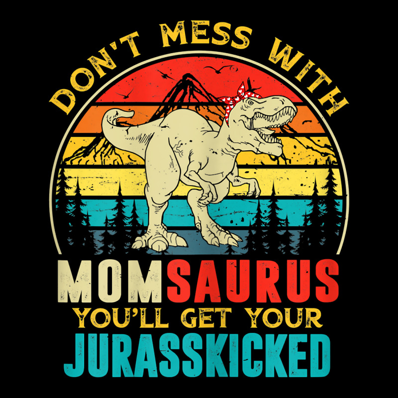 Womens Fun Women Retro Momsaurus Dinosaur T Rex Mothers Day T Shirt Fleece Short | Artistshot