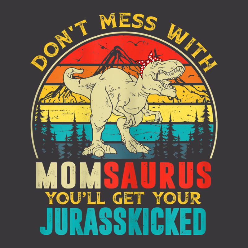 Womens Fun Women Retro Momsaurus Dinosaur T Rex Mothers Day T Shirt Ladies Curvy T-shirt | Artistshot