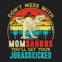 Womens Fun Women Retro Momsaurus Dinosaur T Rex Mothers Day T Shirt Ladies Polo Shirt | Artistshot