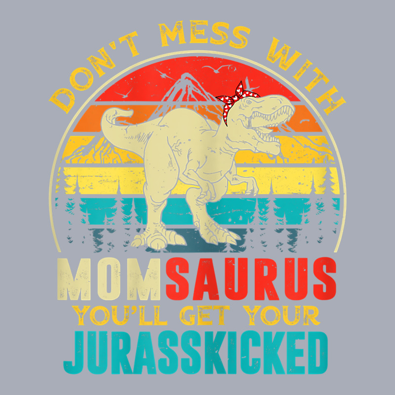 Womens Fun Women Retro Momsaurus Dinosaur T Rex Mothers Day T Shirt Tank Dress | Artistshot