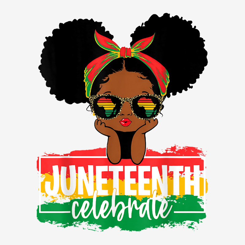 Juneteenth Celebrate Indepedence Day Messy Bun Girls Kids T Shirt Pin-back Button | Artistshot