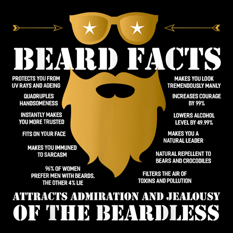 Beard Facts Funny Beard Gift T Shirt Pin-back Button | Artistshot