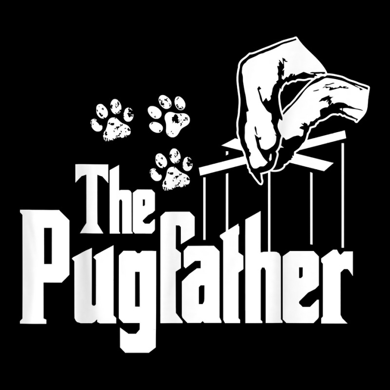 Pug Father Dog Dad Puppy Paw Print Funny Animal Fathers Day T Shirt Pin-back Button | Artistshot