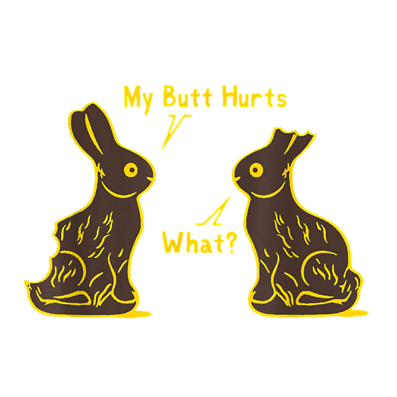 My Butt Hurts What Funny Easter Bunny T Shirt V-neck Tee | Artistshot