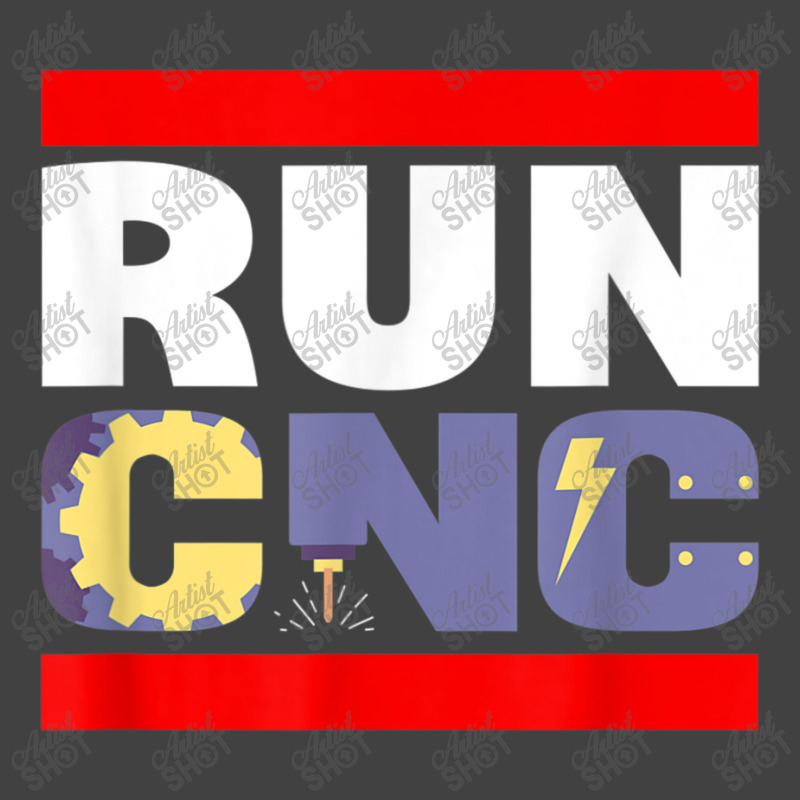 Funny Run Cnc Machinist Engineer Mechanic Operator Vintage T-shirt | Artistshot