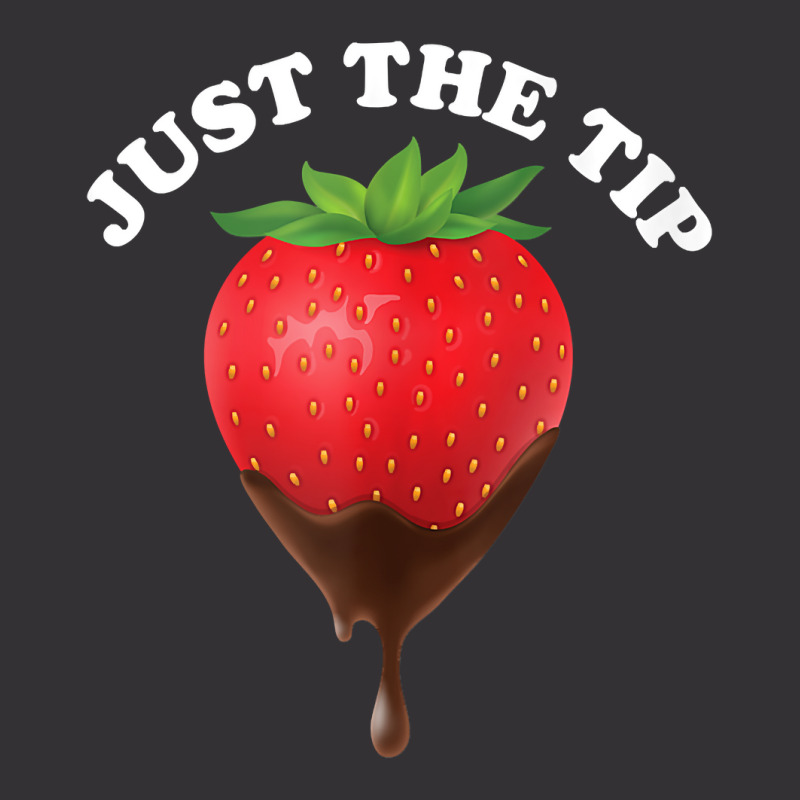 Just The Tip Strawberry And Chocolate Tank Top Vintage Hoodie And Short Set | Artistshot