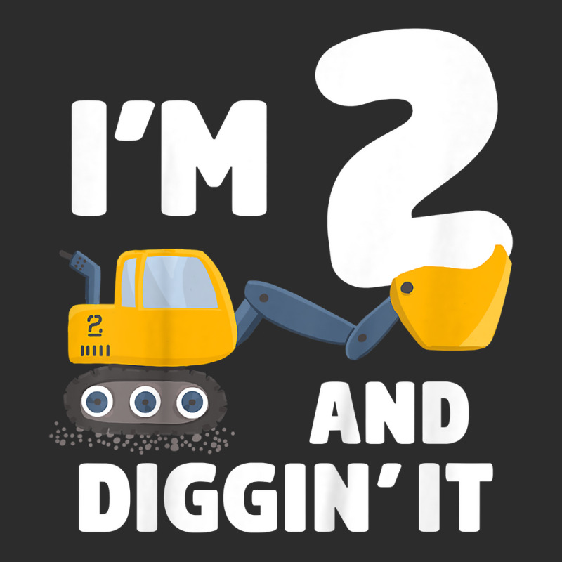 Kids Construction Truck 2nd Birthday Boy 2 Two Year Old Excavator T Sh Exclusive T-shirt | Artistshot
