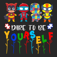 Dare To Be Yourself Shirt Autism Awareness Superheroes T Shirt Men's T-shirt Pajama Set | Artistshot