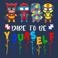 Dare To Be Yourself Shirt Autism Awareness Superheroes T Shirt Men Denim Jacket | Artistshot