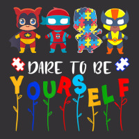Dare To Be Yourself Shirt Autism Awareness Superheroes T Shirt Vintage Hoodie And Short Set | Artistshot