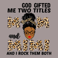 God Gifted Me Two Titles Mom And Mimi Black Girl Leopard T Shirt Vintage Hoodie | Artistshot