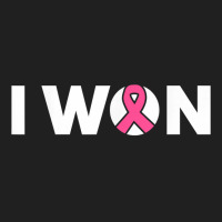 Breast Cancer Awareness Month Cute Retro I Won Pink October T Shirt Drawstring Bags | Artistshot