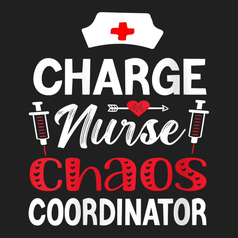 Womens Funny Rn Nurse Quote Charge Nurse Chaos Coordinator Premium V N Drawstring Bags | Artistshot