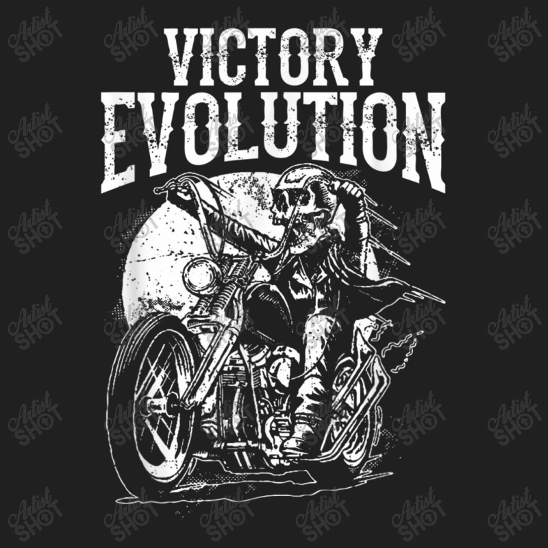 Funny Skull Ride Motorcycle Evolutionfor Dad Drawstring Bags | Artistshot