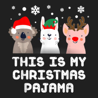 This Is My Christmas Pajama   Cute Koala Rabbit Pig T Shirt Drawstring Bags | Artistshot