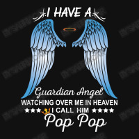 My Pop Pop Is My Guardian Angel Baby Bibs | Artistshot