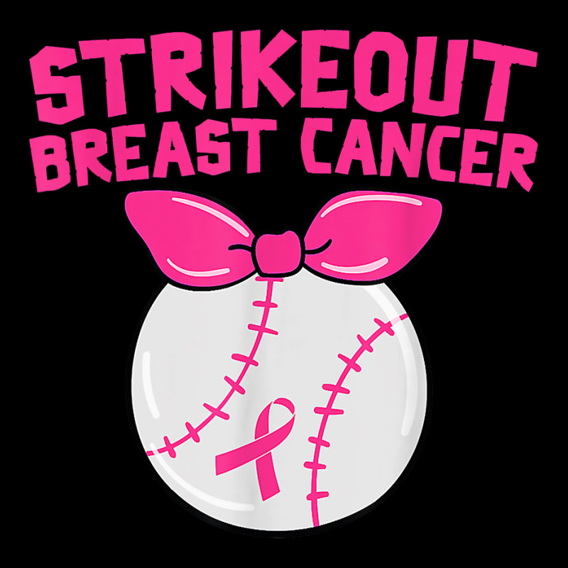 Strike Out Breast Cancer Awareness Baseball Fighters T Shirt Lightweight Hoodie by jermonmccline | Artistshot