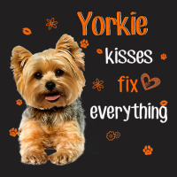 Yorkshire Terrier Kisses Fix Everything T Shirt T-shirt | Artistshot