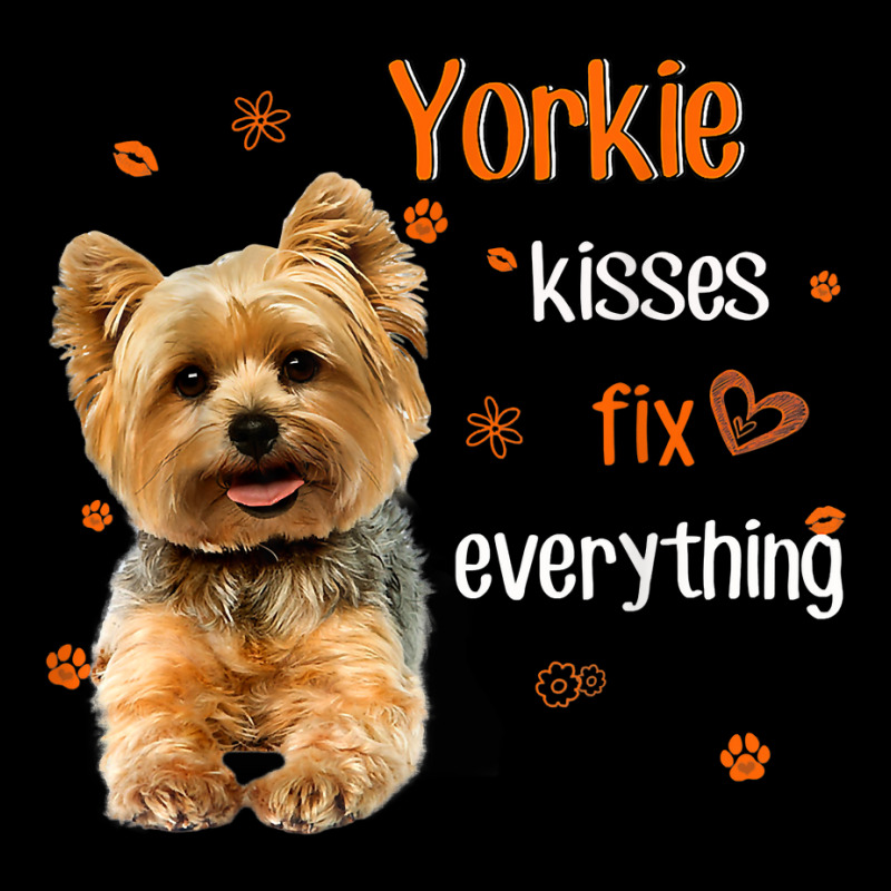 Yorkshire Terrier Kisses Fix Everything T Shirt Fleece Short by darelychilcoat1989 | Artistshot