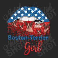 Boston Terrier Girl Pretty American Flag Sexy Biting Lip 4th Of July U Men's T-shirt Pajama Set | Artistshot