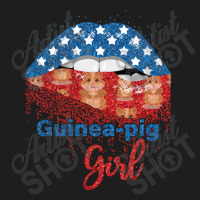 Guinea Pig Girl Pretty American Flag Sexy Biting Lip 4th Of July Usa A Classic T-shirt | Artistshot