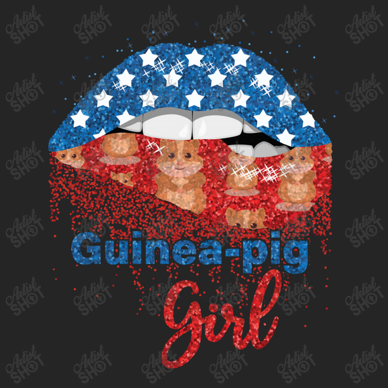 Guinea Pig Girl Pretty American Flag Sexy Biting Lip 4th Of July Usa A Unisex Hoodie | Artistshot