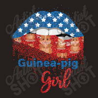 Guinea Pig Girl Pretty American Flag Sexy Biting Lip 4th Of July Usa A Tank Top | Artistshot