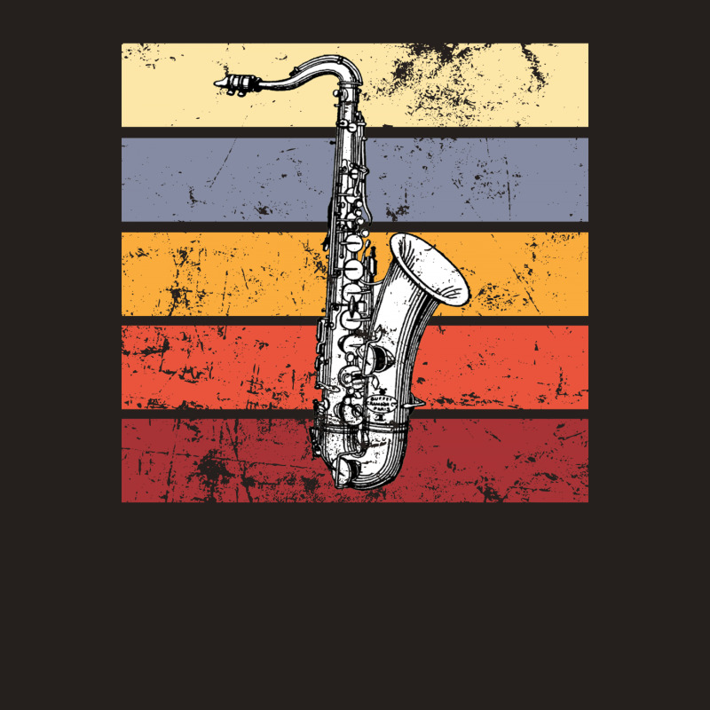 Saxophone Retro Tank Top by autlu2024 | Artistshot