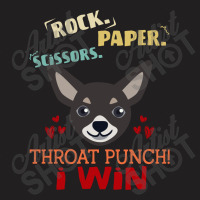 Rock Paper Scissors Throat Punch I Win Dog Retro Vintage Chihuahua T-shirt | Artistshot