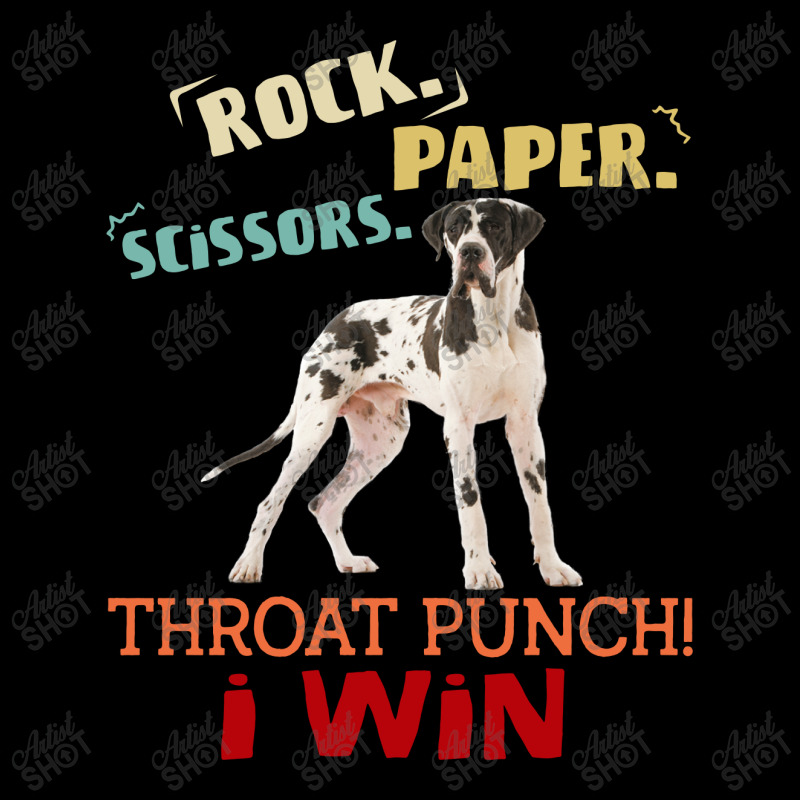 Rock Paper Scissors Throat Punch I Win Dog Retro Vintage Pointer Fleece Short | Artistshot