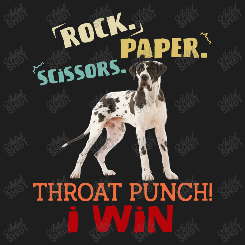 Rock Paper Scissors Throat Punch I Win Dog Retro Vintage Pointer Classic T-shirt | Artistshot