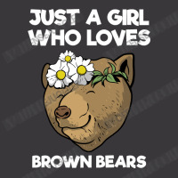 Bear Just A Girl Who Loves Bears I Flower Floral 586 Forest Ladies Curvy T-shirt | Artistshot