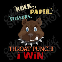 Rock Paper Scissors Throat Punch I Win Pitbull Dog Retro Vintage Baby Tee | Artistshot