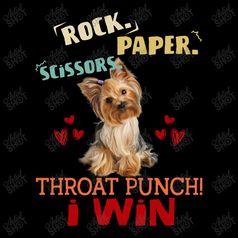 Rock Paper Scissors Throat Punch I Win Dog Retro Vintage Yorkshire Ter Toddler Sweatshirt | Artistshot