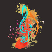 Music Theory Musician Music Teacher Painting Clef Color Note T Shirt Racerback Tank | Artistshot