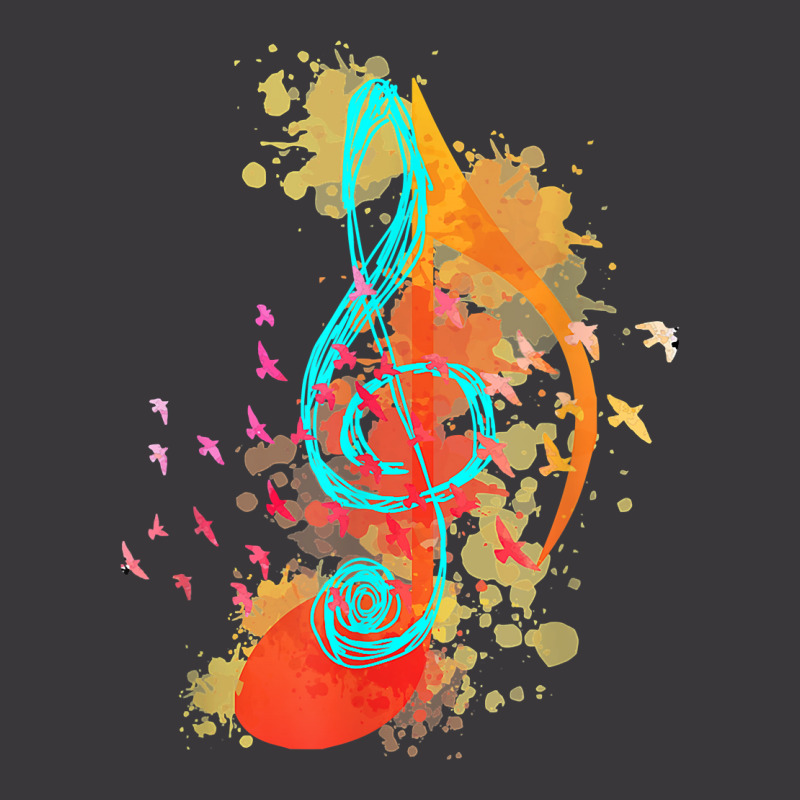 Music Theory Musician Music Teacher Painting Clef Color Note T Shirt Ladies Curvy T-Shirt by saldeenshakir | Artistshot