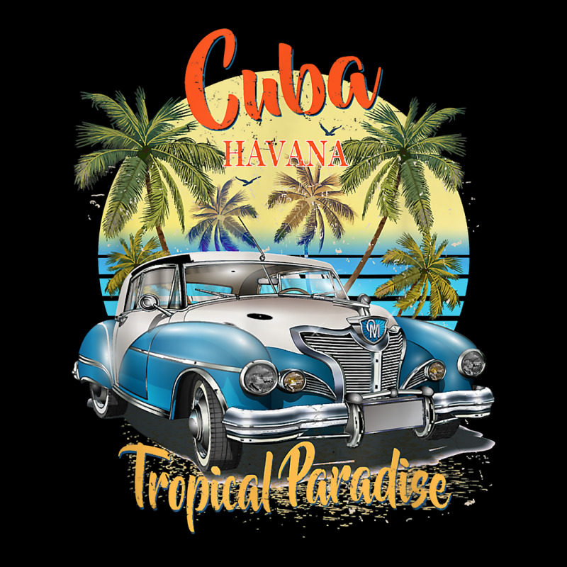 Cuba Havana Tropical Paradise Car Beach Summer Vocation Tee T Shirt Men's 3/4 Sleeve Pajama Set by jermonmccline | Artistshot