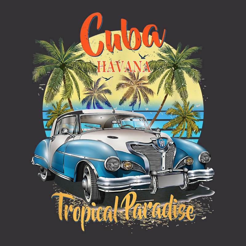 Cuba Havana Tropical Paradise Car Beach Summer Vocation Tee T Shirt Vintage Short by jermonmccline | Artistshot