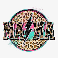 Rock Mama Lightning Bolt Leopard Cheetah Print Letter T Shirt Ladies Fitted T-shirt | Artistshot