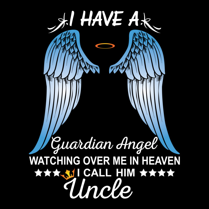 My Uncle Is My Guardian Angel V-neck Tee | Artistshot