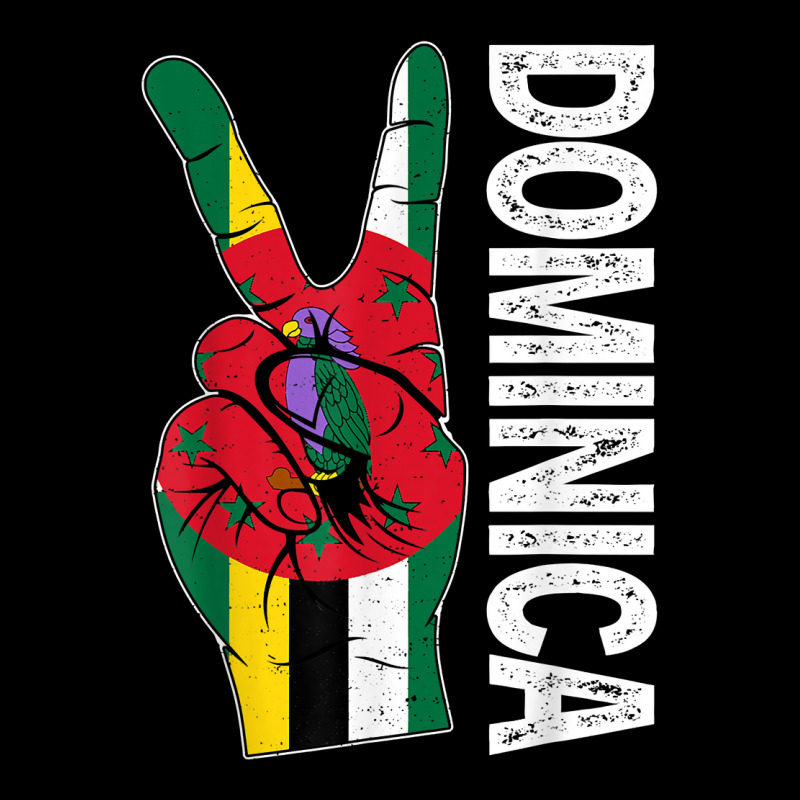 Retro Victory Two Fingers Dominica Flag Patriotic T Shirt Women's V-Neck T-Shirt by Smykowskicalob1991 | Artistshot