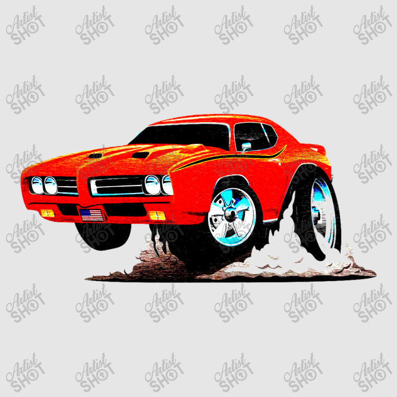 Classic American Muscle Car Cartoon Vector Illustration Full-length Apron | Artistshot