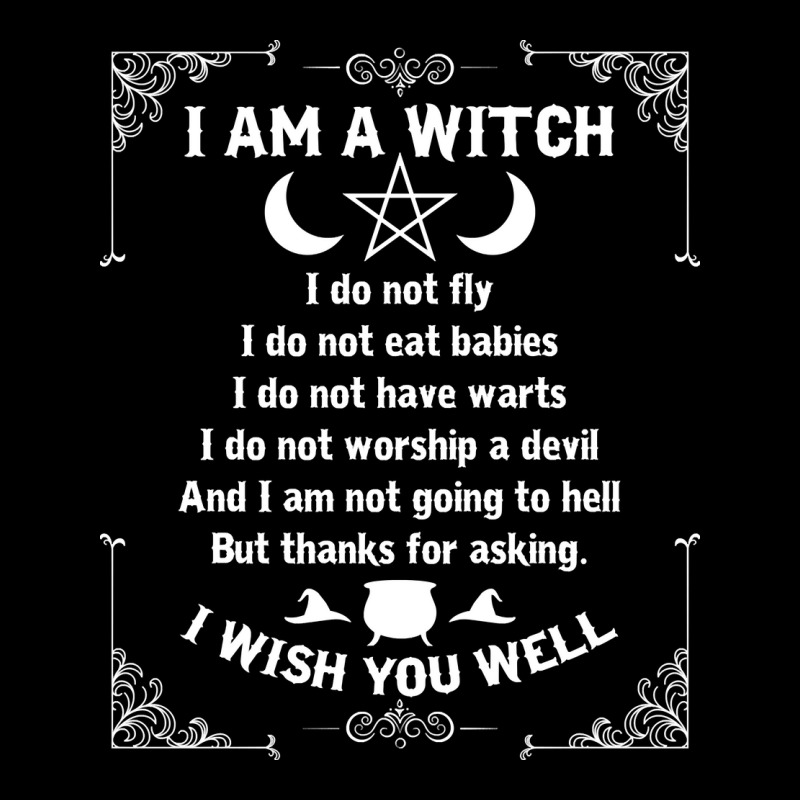 I Am A Witch   Pagan Witch Wicca Wiccan Shirt For Womens Sweatshirt Cropped Sweater by ebertfran1985 | Artistshot