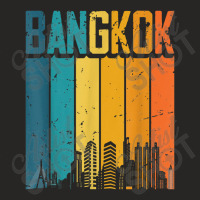 Bangkok Thailand Retro Vintage Sunset Skyline Bangkok Ladies Fitted T-shirt | Artistshot