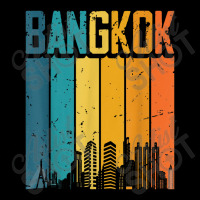 Bangkok Thailand Retro Vintage Sunset Skyline Bangkok Cropped Sweater | Artistshot